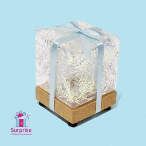Lighted Acrylic Gift Box Decoration - Image 2