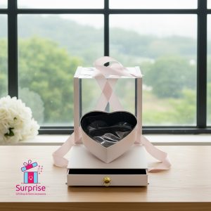 Acrylic‑Lid Gift Box with Drawer - Image 1