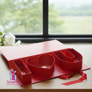 Gift Box with “I LOVE YOU” Design - Image 1