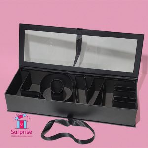 Gift Box with “Love” Design and Clear Lid - Image 2