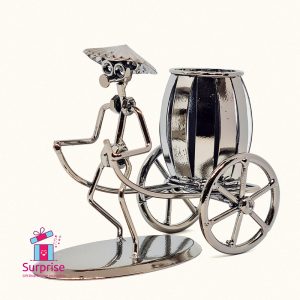Metal Rickshaw figure Pen Holder - Image 2