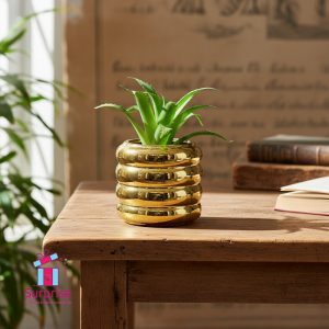 Artificial Potted Plant with Elegant Ceramic Base - Image 1