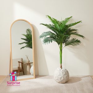 ⁦شجرة زينة صناعية مقاس 140 سم في بوت⁩ - الصورة ⁦1⁩