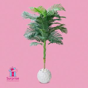 ⁦شجرة زينة صناعية مقاس 150 سم في بوت⁩ - الصورة ⁦2⁩