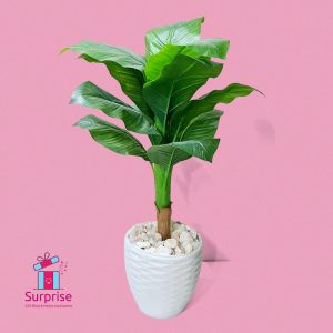 ⁦شجرة زينة صناعية مقاس 100 سم في بوت⁩ - الصورة ⁦2⁩