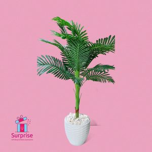 ⁦شجرة زينة صناعية مقاس 140 سم في بوت⁩ - الصورة ⁦2⁩