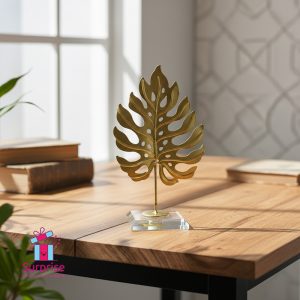 ⁦ديكور معدن على شكل ورق شجر⁩ - الصورة ⁦1⁩