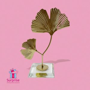 ⁦ديكور معدن على شكل ورق شجر⁩ - الصورة ⁦2⁩