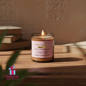 Scented Candle in Glass Jar with Lid - Image 1