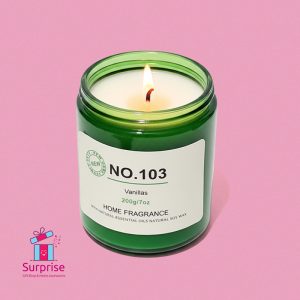 Scented Candle in Glass Jar with Lid - Image 3
