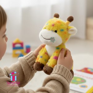 Multicolor Cow Furry Plush Toy - Image 1