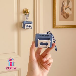 Mini Cassette Tape Keychain with Voice Recorder - Image 1