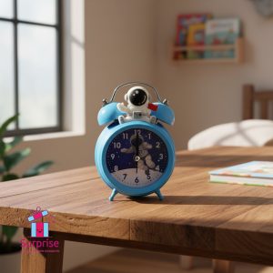 Classic Bell Alarm Clock – Astronaut Character - Image 1