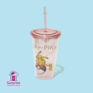 ⁦كوب صيفي شخصية بوكيمون مع شاليمو اشكال ديزني⁩ - الصورة ⁦2⁩