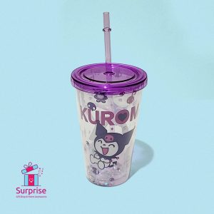 ⁦كوب صيفي شخصية كورومي مع شاليمو اشكال ديزني⁩ - الصورة ⁦2⁩