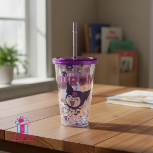 ⁦كوب صيفي شخصية كورومي مع شاليمو اشكال ديزني⁩ - الصورة ⁦1⁩