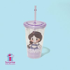 Disney Princess Jasmine Character Summer Cup with Straw - Image 2