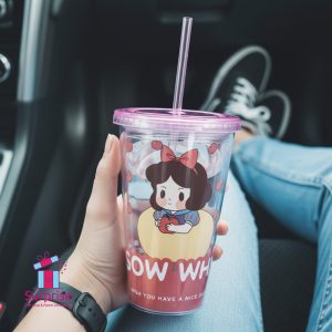 Disney Snow White Character Summer Cup with Straw - Image 1