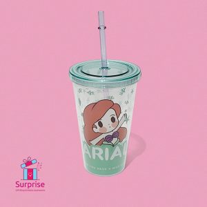 Disney Ariel Character Summer Cup with Straw - Image 2