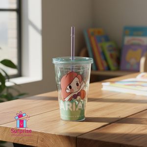 Disney Ariel Character Summer Cup with Straw - Image 1