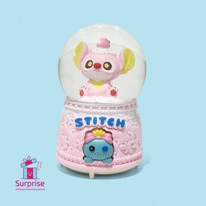 ⁦كرة ثلج مائية ذاتية الحركة ستيتش مضيئة وموسيقية⁩ - الصورة ⁦2⁩