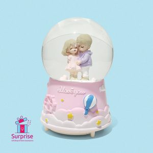 ⁦كرة ثلج مائية رومانسية موسيقية ذاتية الحركة بإضاءة LED ملونة⁩ - الصورة ⁦2⁩