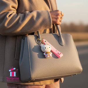 ⁦ميدالية رابر على شكل شخصية كيتي⁩ - الصورة ⁦1⁩