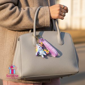 Unicorn Rubber Keychain - Image 1