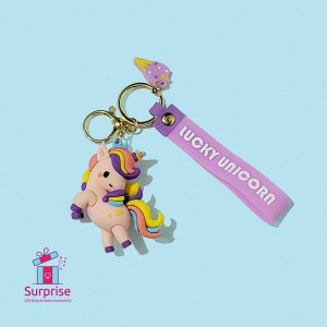 Unicorn Rubber Keychain - Image 2