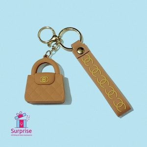 Mini Handbag Rubber Keychain - Image 2