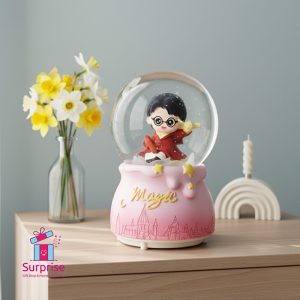 ⁦كرة ثلج مائية هاري بوتر مضيئة وموسيقية⁩ - الصورة ⁦1⁩