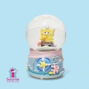 ⁦كرة ثلج مائية سبونش بوب مضيئة وموسيقية⁩ - الصورة ⁦2⁩