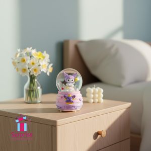 Kuromi Musical Water Self-Swirling Snowball with Colorful LED Lights - Image 1