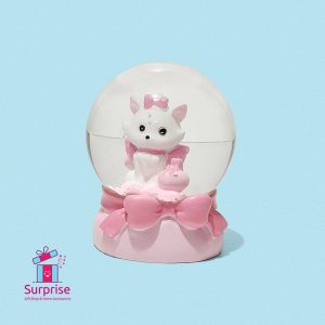 ⁦كرة ثلج مائية لشخصية قطة بإضاءة LED ملونة⁩ - الصورة ⁦2⁩