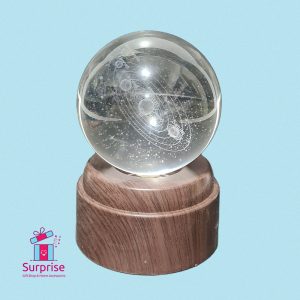 Illuminated 3D Solar System Moving Crystal Ball Lamp - Image 2