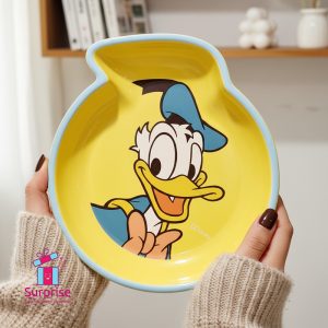 Disney Donald Duck 3D Porcelain Plate Dish - Image 1