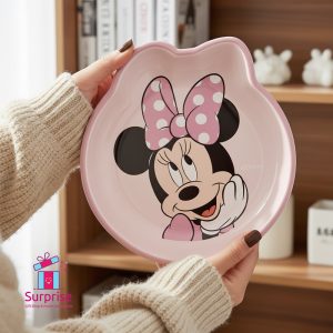 Disney Minnie Mouse 3D Porcelain Plate Dish - Image 1