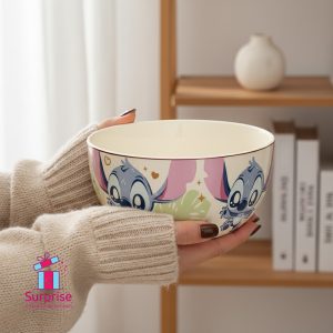 Disney Deep Porcelain Dish – Stitch Design - Image 1