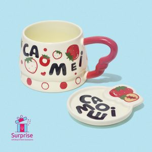 Porcelain Mug with Lid - Image 2