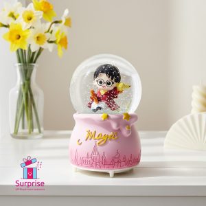 ⁦كرة ثلج مائية ذاتية الحركة هاري بوتر مضيئة وموسيقية⁩ - الصورة ⁦1⁩