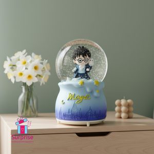 ⁦كرة ثلج مائية ذاتية الحركة هاري بوتر مضيئة وموسيقية⁩ - الصورة ⁦1⁩