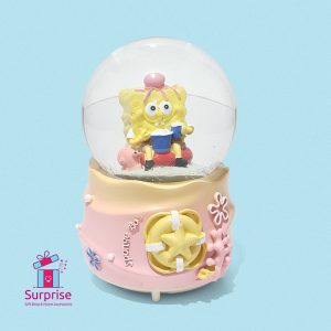 ⁦كرة ثلج مائية ذاتية الحركة سبونج بوب مضيئة وموسيقية⁩ - الصورة ⁦2⁩