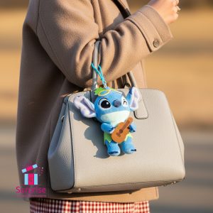 Disney Stitch furry Keychain - Image 1