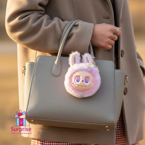 Cute Labubu furry Keychain - Image 1