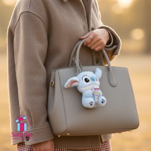 Disney Stitch furry Keychain - Image 1