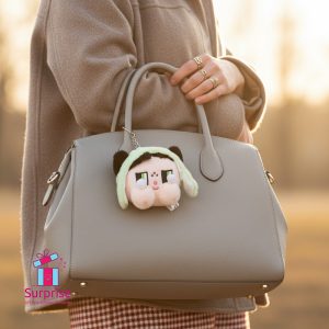 ⁦ميدالية فرو على شكل شخصية Crybaby Bubbles⁩ - الصورة ⁦1⁩