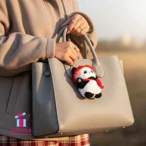 ⁦ميدالية فرو على شكل باندا⁩ - الصورة ⁦1⁩