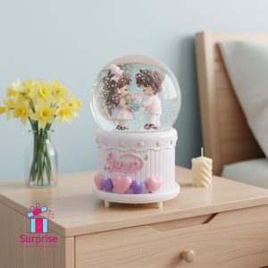 ⁦كرة ثلج مائية مضيئة وموسيقية ذاتية الحركة بتصميم كوبل⁩ - الصورة ⁦1⁩