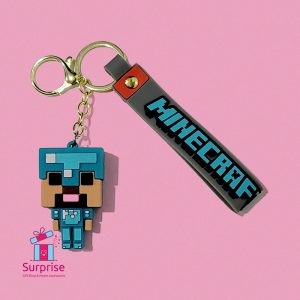 Minecraft Game Character Rubber Keychain - Image 2