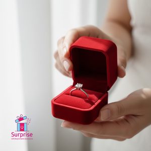 Red Velvet Jewelry Box - Image 1